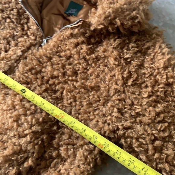 Teddy Bear Jacket Faux Fur Sherpa Bomber Jacket WILD FABLE Size Small NWT - Picture 12 of 15